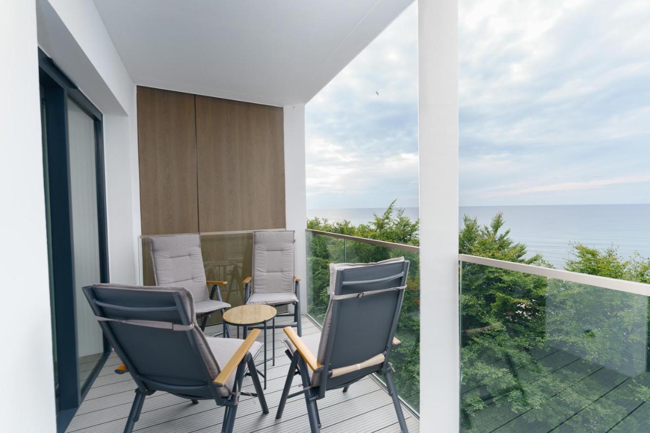 Apartament Kapitanski Z Widokiem Na Morze 4 Pietro - By Perlowa Przystan Rent Sianożęty Exterior foto